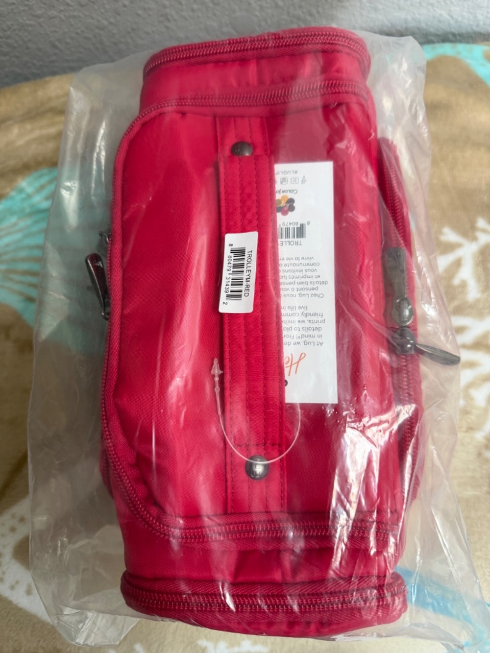 Lug Trolley Medium Cosmetics Case~Red~NEW unopened packaging - Picture 8 of 8